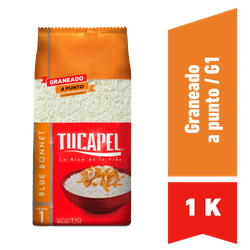 Arroz Grado 1 Tucapel Grano Largo Delgado 1 kg