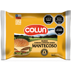 Queso Mantecoso Colun Envasado Laminado 160g