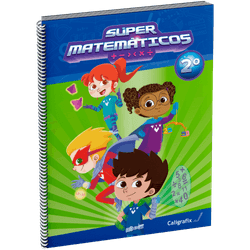 Libro Caligrafix Súper Matemáticos 2