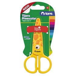 Tijera preescolar Torre 5 pulgadas, con diseño