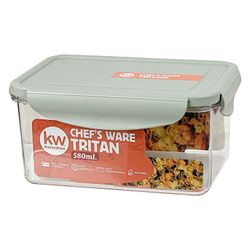 Hermético Tritan Rectangular 580 ml