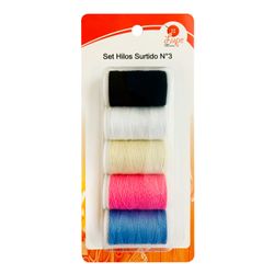 Hilo Surtido 5 Colores N° 3 Lupe