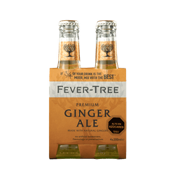 Pack 4 un. Bebida Fever Tree Ginger 200 cc