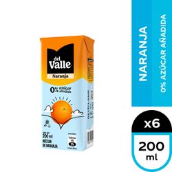 Pack 6 un. Néctar Naranja 0% Azúcar Añadida 200 ml