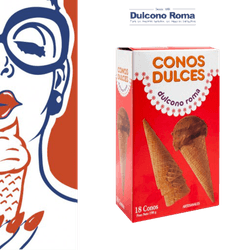 Barquillos Dulcono Roma Artesanal 18 un.