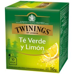 Té Verde Twinings con Limón 10 un.