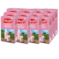 Pack 12 un. Leche Colun Frutilla 1 L