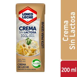 Crema Sin Lactosa Loncoleche 200 ml
