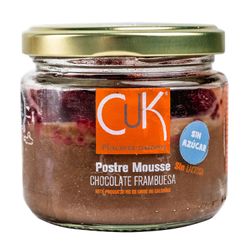 Mousse Chocolate Frambuesa Sin Azúcar y Sin Lactosa 120 g