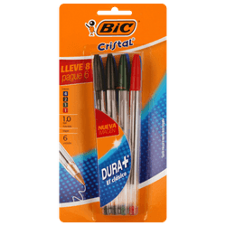 Bolígrafo Cristal Punta Media 8 un.