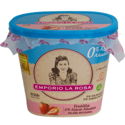Helado Emporio La Rosa Frutilla Sin Azúcar 550 g