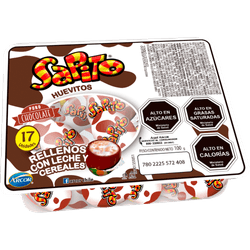 Huevos de Chocolate Arcor Sapito, Bandeja, 93 g