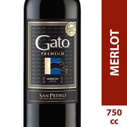 Vino Gato Premium Merlot 750 cc