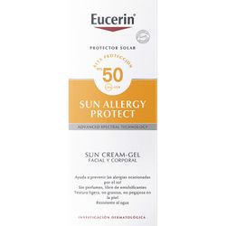 Protector Solar Crema Gel para Alergias Solares FPS 50 150 ml