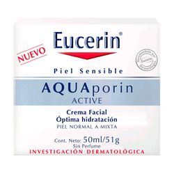 Crema Facial Eucerin Hidratante Aquaporin Piel Normal 50 ml