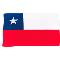 Bandera Chilena confeccionada 90 x 135 cm