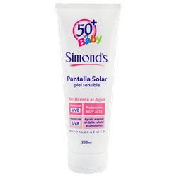 Bloqueador Solar Simond's F+50 Baby Pomo 200 ml