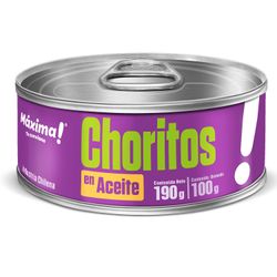 Choritos en Aceite Máxima 100 g drenado