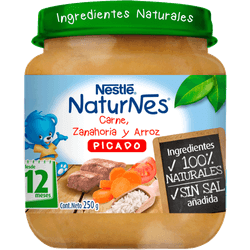 Picado Naturnes Carne Zanahoria Arroz 250 g