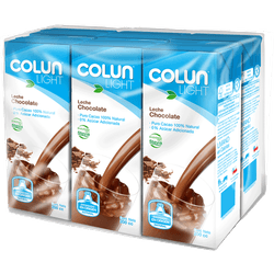 Pack 6 un. Leche Colun Light Chocolate 200 ml