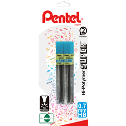 Minas para Portamina Pentel 0.5 mm 12 Minas 2 un.