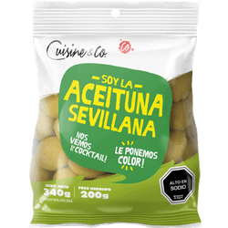 Aceituna Sevillana 200 g drenado, 340 g neto