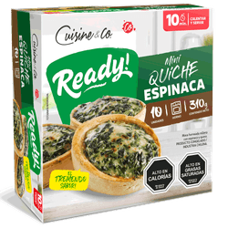 Mini Quiche Espinaca Queso Congelada 310 g