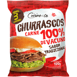 Churrasco de Vacuno Congelado 120 g