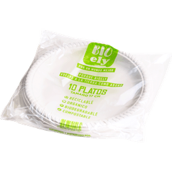 Platos Bioely 17 cm 10 un.