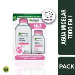 Pack Agua Micelar Garnier Todo en 1 + Micelar 100 ml