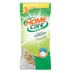 Esponja Antibacterial Home Care Dorada 3 un.