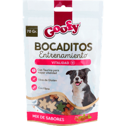 Snack Perro Goofy Bocaditos de Entrenamiento Mix de Sabores 70 g