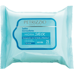 Toallas Desmaquillantes Petrizzio Aloe Vera 25 un.