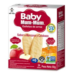 Galleta de Arroz Baby Mum Mum Manzana Zapallo 1 un.