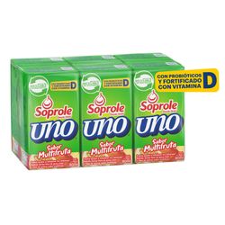 Pack 6 un. Probiótico Uno Multi Fruta 80 ml