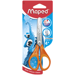 Tijera Mango Naranja Soft 13 cm