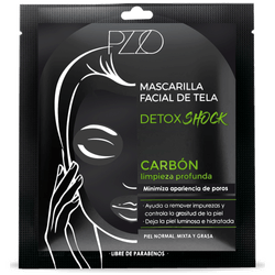 Máscara Facial de Tela Petrizzio Carbón Detox