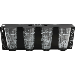 Set 4 Vasos Glasso Chile Collection