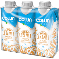 Pack 3 un. Leche Colun Caramel Light Sin Lactosa 330 ml