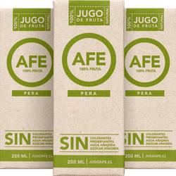 Pack 3 un. Jugo Natural Afe Pera 200 cc