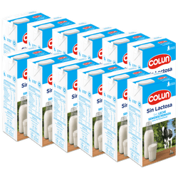 Pack 12 un. Leche Colun Semidescremada Sin Lactosa 1 L