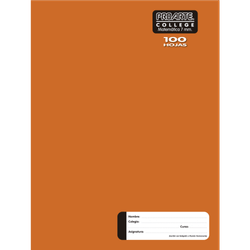 Cuaderno College Liso 100 Hojas 7 mm (surtido)