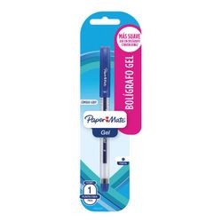 Bolígrafo gel economy punta fina azul