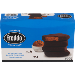 Helado Freddo Tabletas de Dulce de Leche 300 g 6 un.