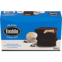Helado Freddo Tabletas de Crema Americana 300 g 6 un.