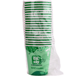 Vasos 10 oz Café Pla Bioely 20 un.