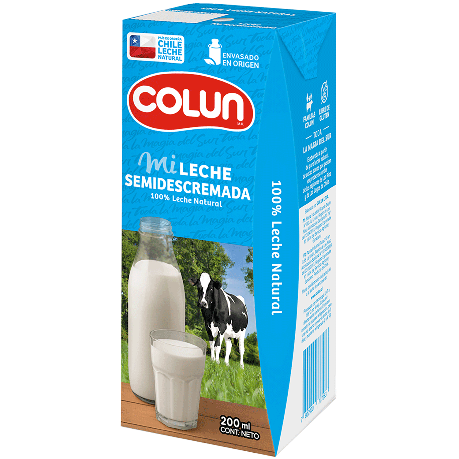 Leche Colun Semidescremada 200 ml