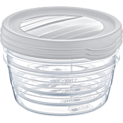 Set 3 Contenedores Herméticos Redondos 700 ml