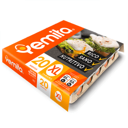 Huevos Yemita Extra Blancos 20 un.