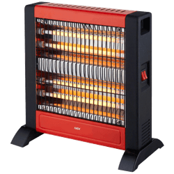Estufa de Cuarzo Nex Eq003 Vertical Plástico Roja 1000W